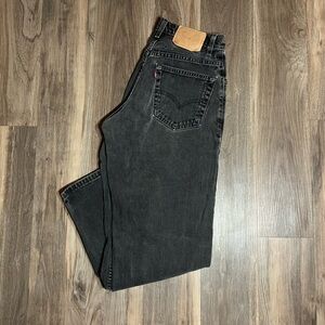Vintage Levis 560 Jeans Mens 30x30 Black Comfort Fit Tapered Leg Made USA Y2K